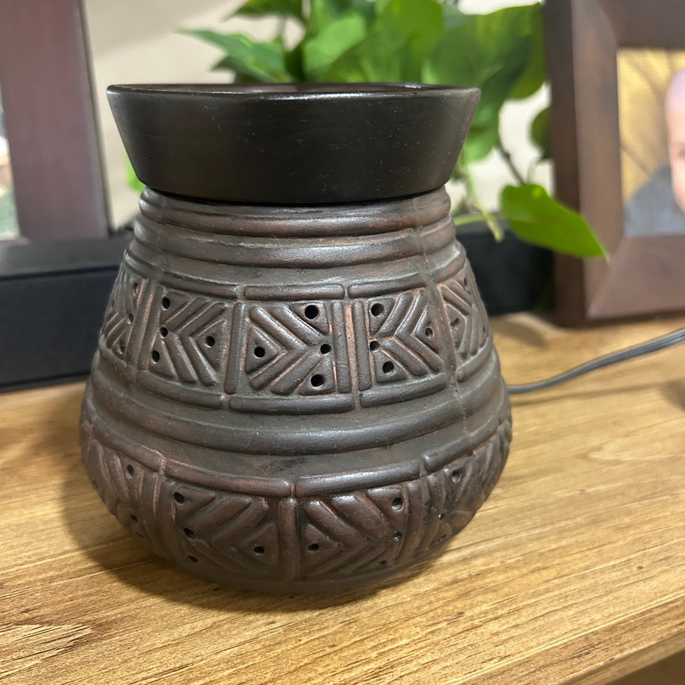 PartyLite Brown Wax Melt Warmer